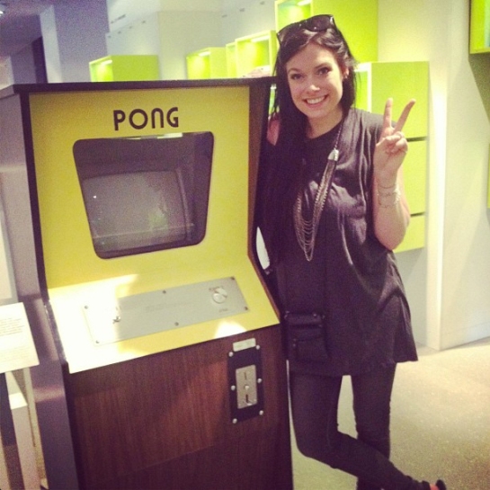 Me with the first pong arcade cabinet