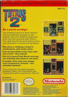 NES - Tetris 2 back