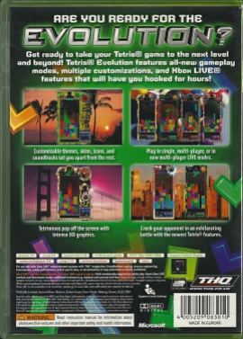 Xbox 360 - Tetris Evolution back