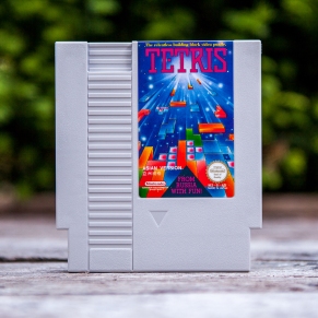 NES Tetris Asian Version light grey cartridge